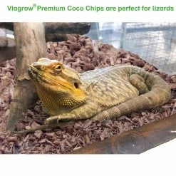 144 Qt./136 l/32 Gal. Premium Coconut Reptile Substrate Coco Chips (2-Pack) by Viagrow -Cheap Bird & Wildlife Supplies Store viagrow reptile supplies vrcc 2 40 1000