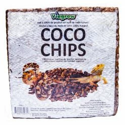 144 Qt./136 l/32 Gal. Premium Coconut Reptile Substrate Coco Chips (2-Pack) by Viagrow -Cheap Bird & Wildlife Supplies Store viagrow reptile supplies vrcc 2 66 1000