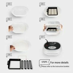 Mini Digital Egg Incubator with Automatic Egg Turning and Temperature Control by VIVOHOME 10 Mini Digital Egg Incubator with Automatic Egg Turning and Temperature Control by VIVOHOME -Cheap Bird & Wildlife Supplies Store vivohome accessories x001tntu1d 44 1000