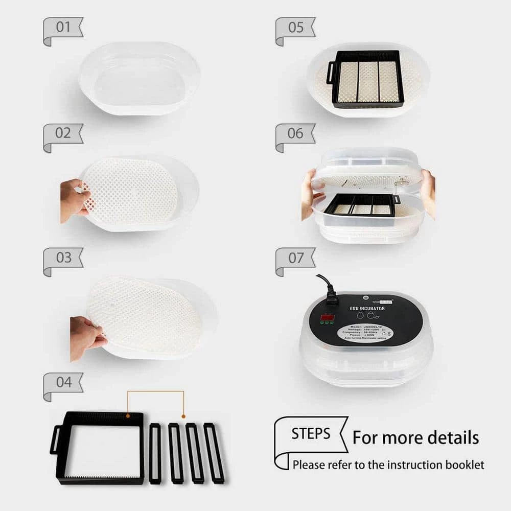 Mini Digital Egg Incubator with Automatic Egg Turning and Temperature Control by VIVOHOME 5 Mini Digital Egg Incubator with Automatic Egg Turning and Temperature Control by VIVOHOME - Image 5