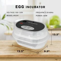 Mini Digital Egg Incubator with Automatic Egg Turning and Temperature Control by VIVOHOME 11 Mini Digital Egg Incubator with Automatic Egg Turning and Temperature Control by VIVOHOME -Cheap Bird & Wildlife Supplies Store vivohome accessories x001tntu1d fa 1000