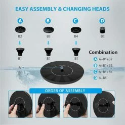 Antique Polyresin Copper Garden BirdBath with Solar Powered Pond Fountain by VIVOHOME -Cheap Bird & Wildlife Supplies Store vivohome bird bath fountains x00226kybb 4f 1000