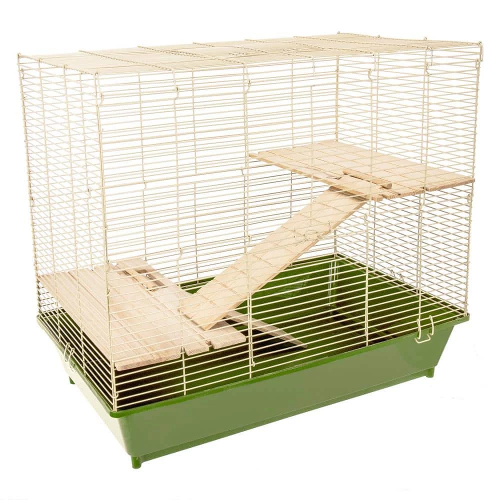 Natural's Chinchilla/Rat Cage with Wooden Shelves and Ramps - 29 in. x 17.5 in. x 25 in. by Ware 4 Natural's Chinchilla/Rat Cage with Wooden Shelves and Ramps - 29 in. x 17.5 in. x 25 in. by Ware - Image 4