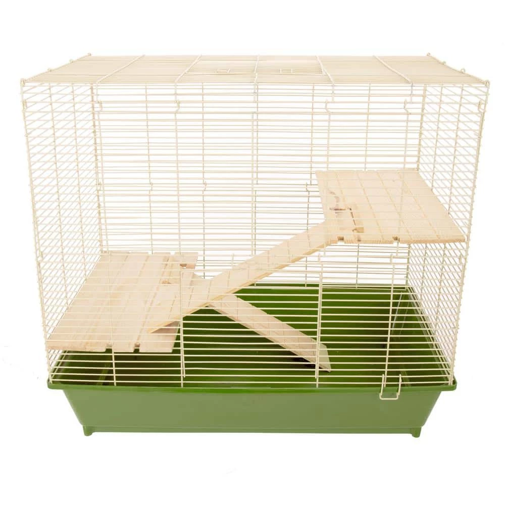 Natural's Chinchilla/Rat Cage with Wooden Shelves and Ramps - 29 in. x 17.5 in. x 25 in. by Ware 2 Natural's Chinchilla/Rat Cage with Wooden Shelves and Ramps - 29 in. x 17.5 in. x 25 in. by Ware - Image 2
