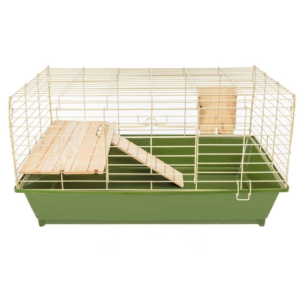 Natural's Guinea Pig Cage with Wooden Shelf, Ramp and Hay Feeder - 28.5 in. 17.5 in. x 15.25 in by Ware 2 Natural's Guinea Pig Cage with Wooden Shelf, Ramp and Hay Feeder - 28.5 in. 17.5 in. x 15.25 in by Ware - Image 2