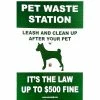 12 in. x 16 in. Doggy Do Pet Waste Sign by Unbranded