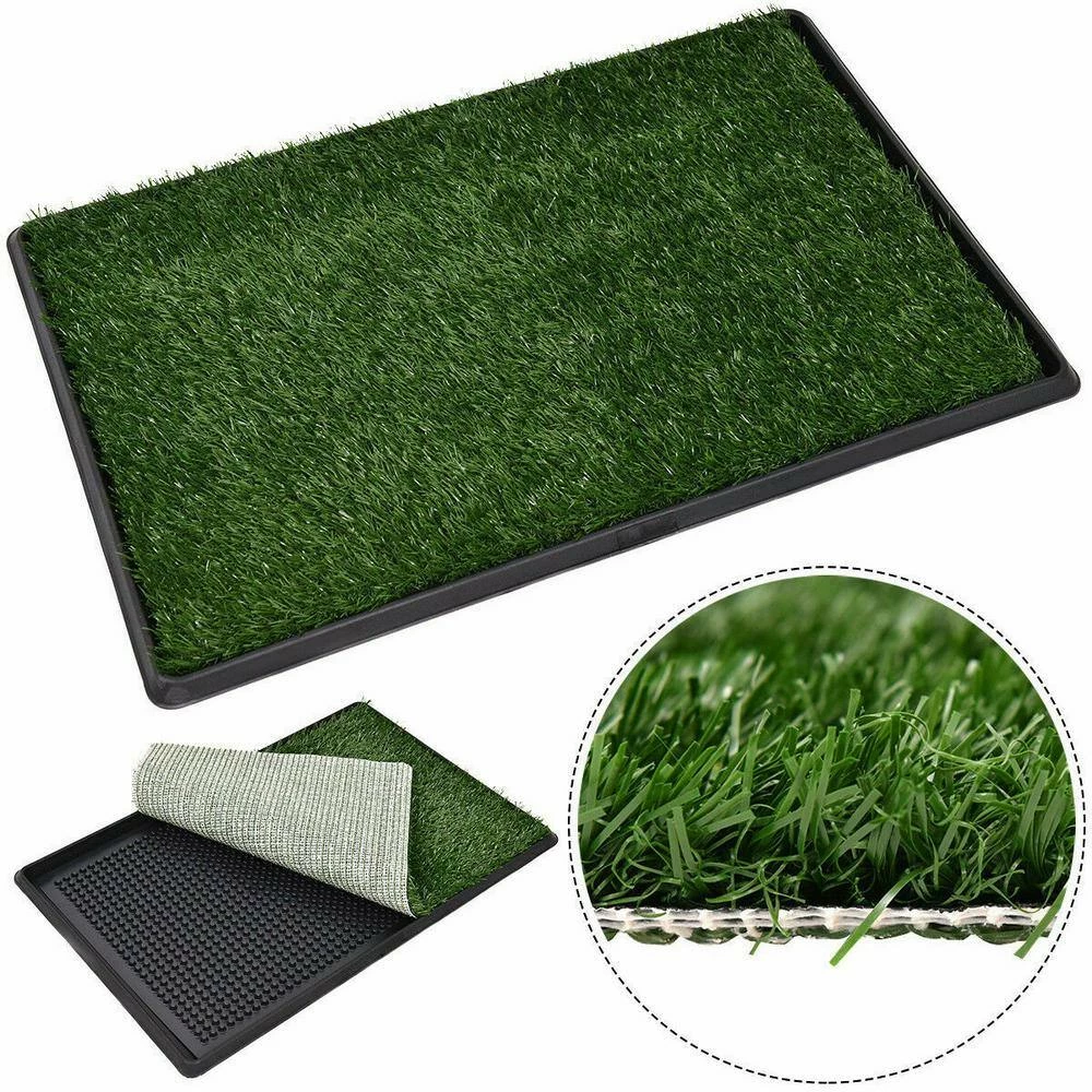 20 in. x 30 in. Puppy Potty Training Artificial Grass Mat by ANGELES HOME 2 20 in. x 30 in. Puppy Potty Training Artificial Grass Mat by ANGELES HOME - Image 2