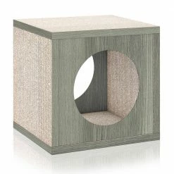 Eco zBoard Grey Stackable Cat Scratcher Cube by Way Basics