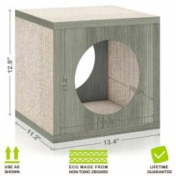 Eco zBoard Grey Stackable Cat Scratcher Cube by Way Basics 11 Eco zBoard Grey Stackable Cat Scratcher Cube by Way Basics -Cheap Bird & Wildlife Supplies Store way basics cat trees scratch posts pet scracube gy c3 1000