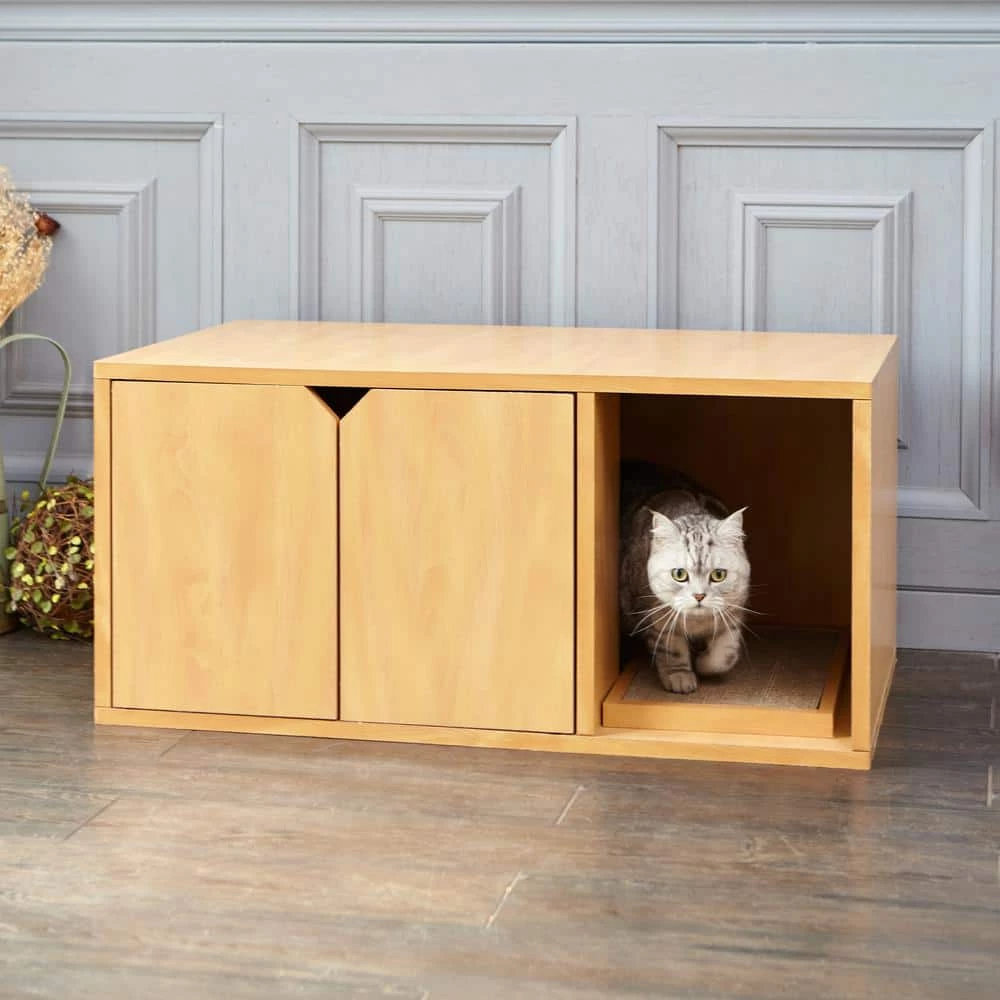 Eco zBoard Natural Modern Cat Litter Box Enclosure Furniture by Way Basics 4 Eco zBoard Natural Modern Cat Litter Box Enclosure Furniture by Way Basics - Image 4