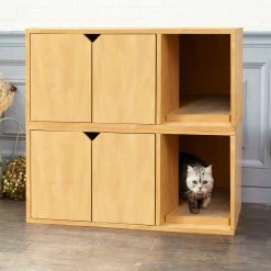 Eco zBoard Natural Modern Cat Litter Box Enclosure Furniture by Way Basics 12 Eco zBoard Natural Modern Cat Litter Box Enclosure Furniture by Way Basics -Cheap Bird & Wildlife Supplies Store way basics litter boxes houses pet litter nl fa 1000
