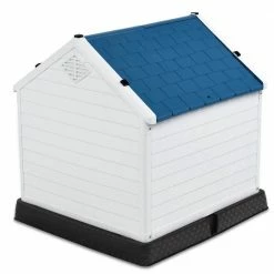 30.5 in. W x 33.5 in. D x 33 in. H Indoor Outdoor Plastic Waterproof Ventilate Pet Dog House - Medium by WELLFOR 14 30.5 in. W x 33.5 in. D x 33 in. H Indoor Outdoor Plastic Waterproof Ventilate Pet Dog House - Medium by WELLFOR -Cheap Bird & Wildlife Supplies Store white and blue dog houses ps hwy 7065 m 44 1000