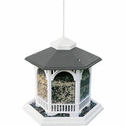 Wild Bird 10 lbs. Plastic Deluxe Gazebo Bird Feeder 6-Ports by AUDOBON -Cheap Bird & Wildlife Supplies Store white audobon bird feeders 8405367 4f 1000