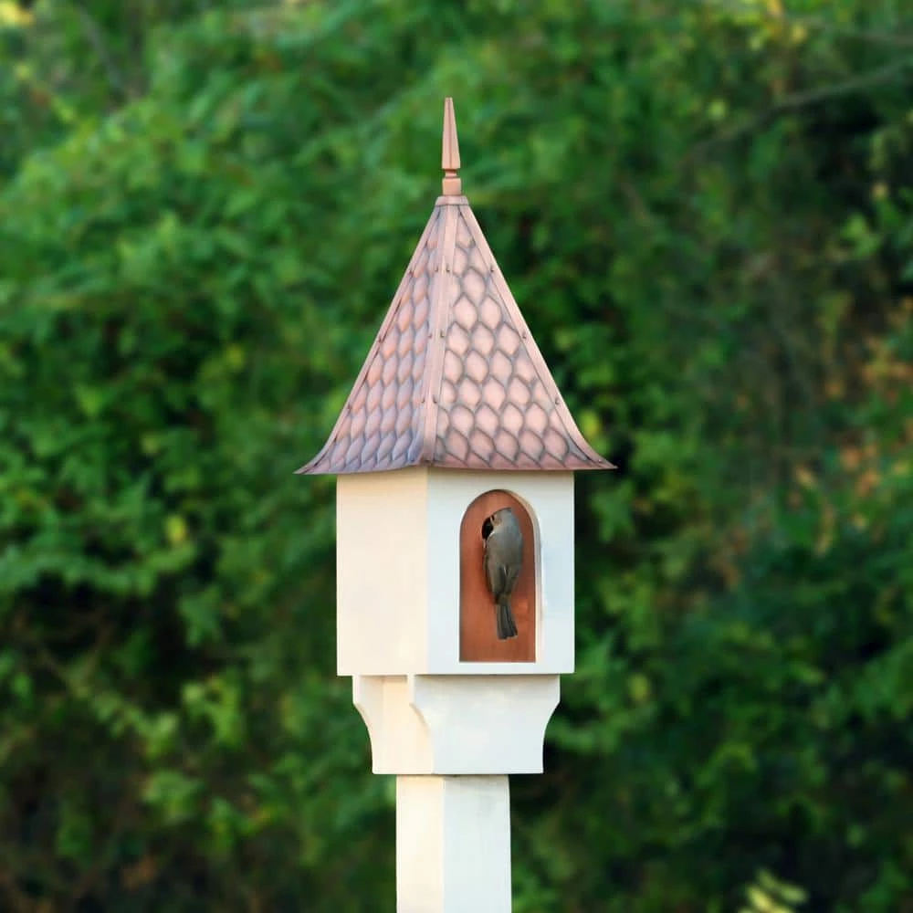 Chateau Bird House Pure Copper Diamond Pattern Roof by Good Directions 3 Chateau Bird House Pure Copper Diamond Pattern Roof by Good Directions - Image 3