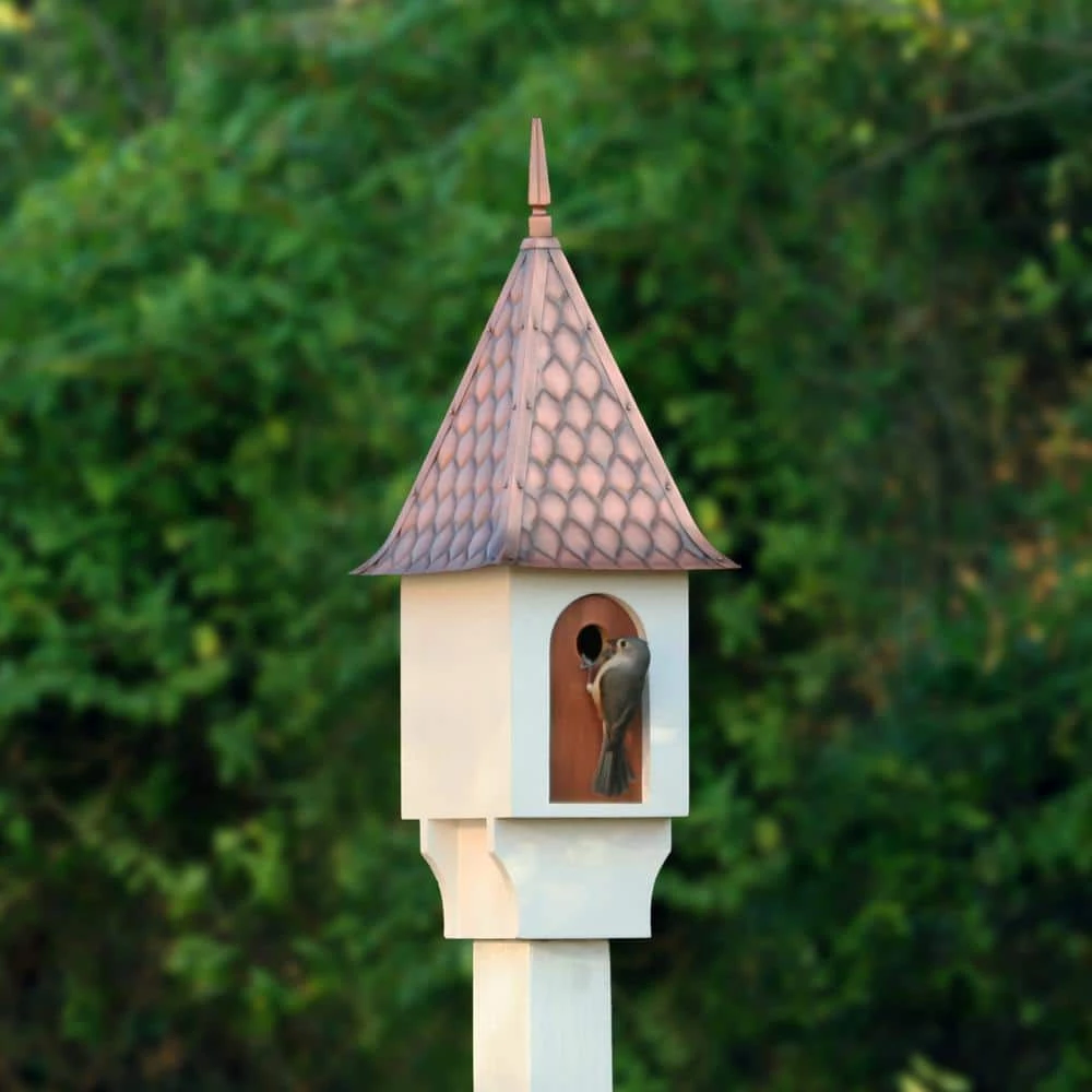 Chateau Bird House Pure Copper Diamond Pattern Roof by Good Directions 9 Chateau Bird House Pure Copper Diamond Pattern Roof by Good Directions - Image 9