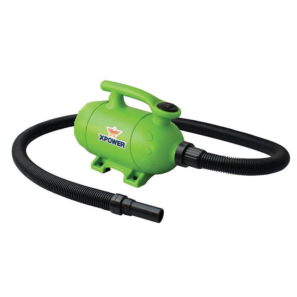 2 HP Green Pro-At-Home Pet Dryer with Vacuum by XPOWER 1 2 HP Green Pro-At-Home Pet Dryer with Vacuum by XPOWER