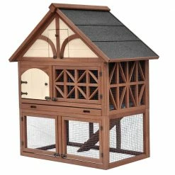 Tudor Style Rabbit Hutch by zoovilla