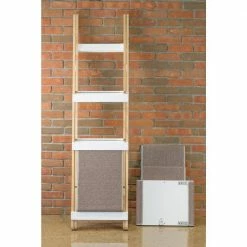 White Modern Folding Cat Tree by zoovilla -Cheap Bird & Wildlife Supplies Store zoovilla cat trees scratch posts toy0091720110 1f 1000