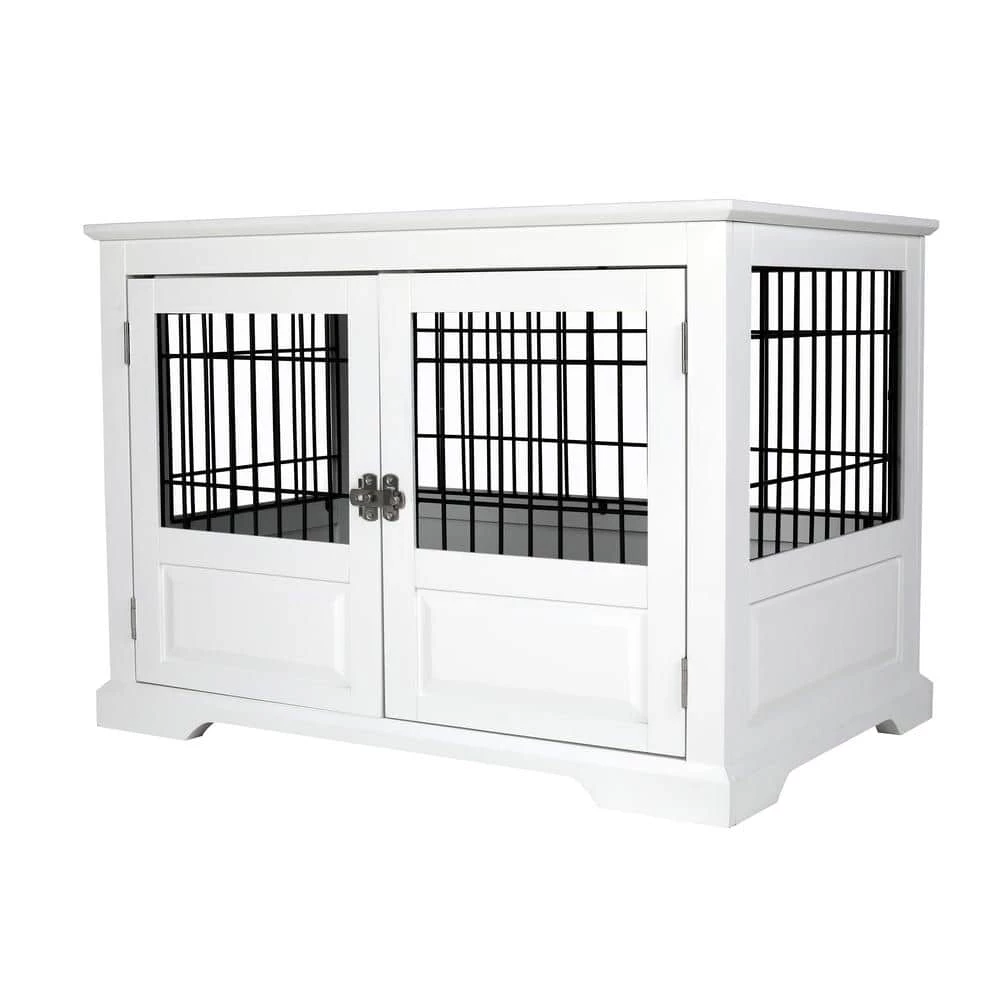 White Fairview Triple Door Dog Crate - Large by zoovilla 1 White Fairview Triple Door Dog Crate - Large by zoovilla