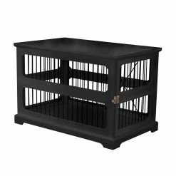 Dog Crate in Black with Slide Aside Door - Medium by zoovilla