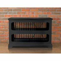 Dog Crate in Black with Slide Aside Door - Medium by zoovilla -Cheap Bird & Wildlife Supplies Store zoovilla dog crates crate pads pth0651721710 fa 1000