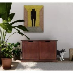 Walnut Cat Washroom Bench Litter Box Cover by zoovilla 9 Walnut Cat Washroom Bench Litter Box Cover by zoovilla -Cheap Bird & Wildlife Supplies Store zoovilla litter boxes houses mps012 1f 1000