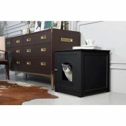 Black Kitty Loo Litter Box Cover by zoovilla 11 Black Kitty Loo Litter Box Cover by zoovilla -Cheap Bird & Wildlife Supplies Store zoovilla litter boxes houses pth0901721710 1f 1000
