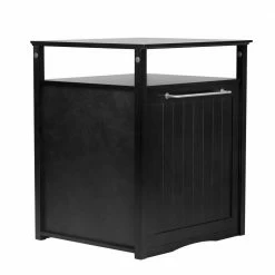 Black Cat Washroom Litter Box Cover by zoovilla -Cheap Bird & Wildlife Supplies Store zoovilla litter boxes houses pth0951721710 76 1000